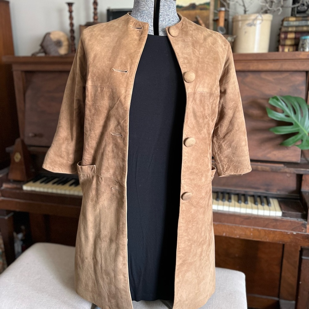 Tan vintage Lady Californian Suede jacket